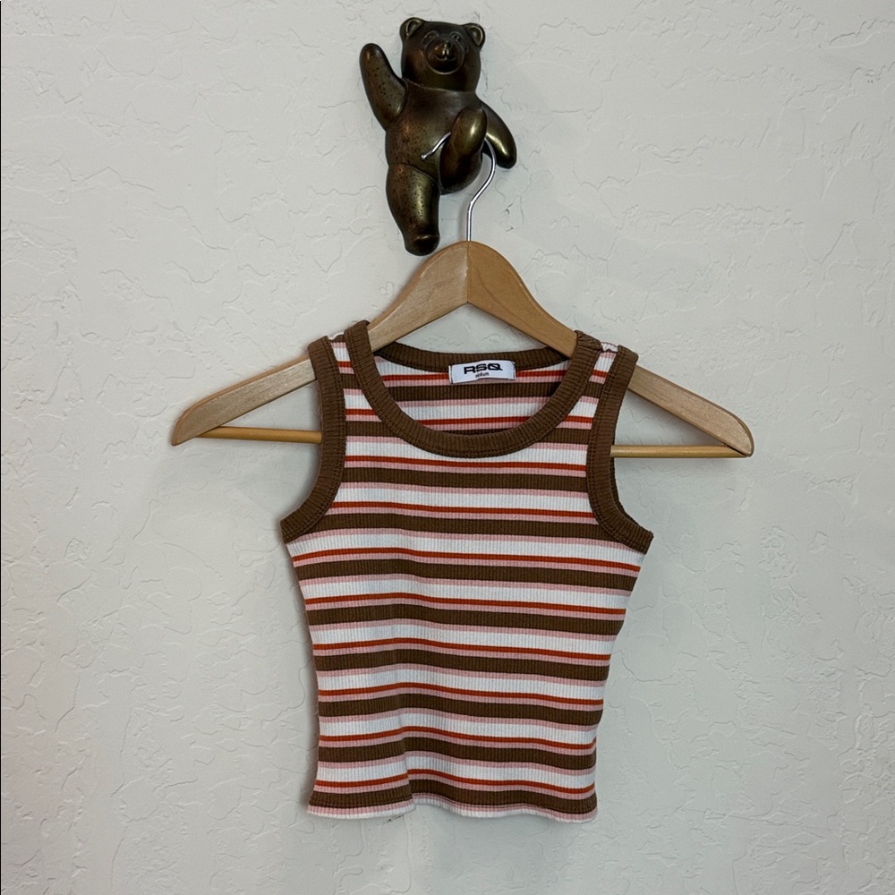 5 for $25🌈 RSQ girls striped ribbed Tank Top size medium